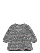 Dress In Liberty Fabric Navy Huttelihut