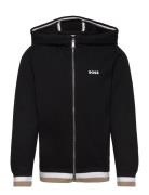 Hooded Cardigan Black BOSS