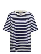 Tasaraita Unisex Unikko Ss Navy Marimekko