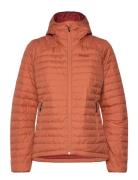 Lava Light Down Jacket W/Hood Women Jade Green Xs Orange Bergans