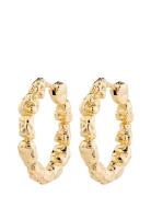 Tide Recycled Hoop Earrings Gold Pilgrim