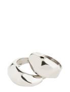 Dune Recycled Rings, 2 In A Set Silver Pilgrim