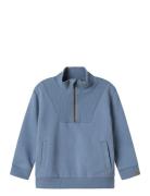 Nmmilondon Rio Ls Half Zip Sweat Lil Blue Lil'Atelier