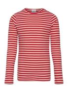 Tnmoore Uni L_S Rib Tee Red The New