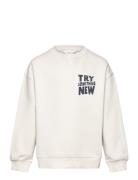 Printed Cotton Sweatshirt White Mango