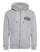 Vl Embroidered Ziphood Grey Superdry