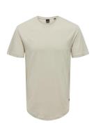 Onsmatt Life Longy Ss Tee Cream ONLY & SONS