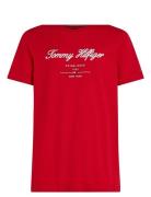 Script Logo Tee Red Tommy Hilfiger