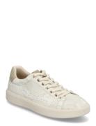 Women Lace-Up Cream Tamaris