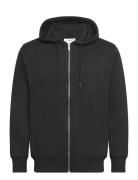 Recycled Zip Hoodie Sweat Black Lindbergh