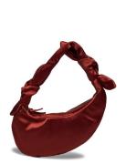 Satin Knotted Satchel, 2314 Knotted Red STINE GOYA