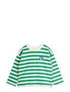 Stripe Yd Ls Tee Green Mini Rodini