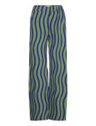 Multicolour Waves Printed Pants Green Bobo Choses