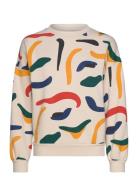 Brushstrokes Printed Sweatshirt Cream Bobo Choses