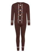 Pajama Christmas Santa Gingerb Brown Lindex