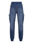 Trousers Jogging Denim Look Blue Lindex