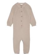 Jumpsuit Knitted Newborn Beige Lindex