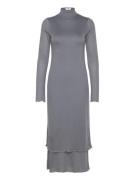 Layered Frill Dress Grey Filippa K