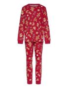 Pyjamas Set All Over Print Red Lindex