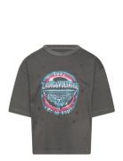 Short Sleeves Tee-Shirt Grey Zadig & Voltaire Kids