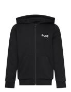 Hooded Cardigan Black BOSS