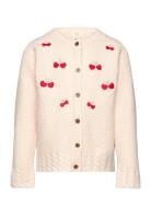 Lambwool Cardigan W. Bow Emb Cream Copenhagen Colors