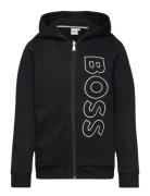 Hooded Cardigan Black BOSS