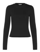 Everyday Regular Long Sleeve Tee Black Organic Basics