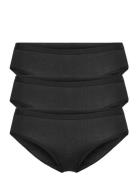 Brief 3 Pack Carin Bikini Reg Black Lindex