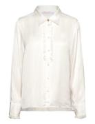 Nicoline Satin Blouse White BUSNEL