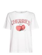 Cc Heart Cherries T-Shirt - Mid Sleeve White Coster Copenhagen