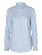 Slfromie Ls Fitted Shirt Noos Blue Selected Femme