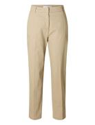 Slfvera-Rita Mw Cropped Pant Noos Cream Selected Femme