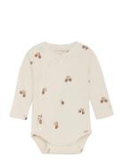 Wrap Body Ls Rib Beige Fixoni