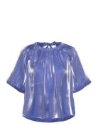 Dante6-Simo Shimmer Back Detail Top Blue Dante6