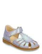 Sandals - Flat - Closed Toe Purple ANGULUS