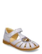 Sandals - Flat - Closed Toe Purple ANGULUS