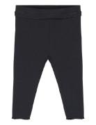 Cotton Ribbed Leggings Black Mango