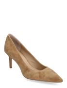 Lanette Suede Pump Beige Lauren Ralph Lauren