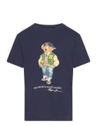 Polo Bear Cotton Jersey Tee Blue Ralph Lauren Kids