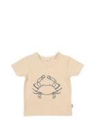 T-Shirt S/S Motif Beige Petit Piao