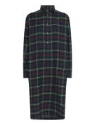 Plaid Cotton Shirtdress Navy Polo Ralph Lauren