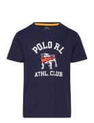 Cotton Jersey Graphic Tee Navy Ralph Lauren Kids