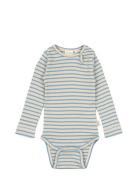 Body L/S Modal Striped Blue Petit Piao