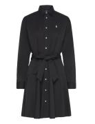 Paneled Cotton Shirtdress Black Polo Ralph Lauren