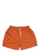 Retro Swim Shorts Orange Portia 1924