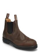 Bl 2444 Elastic Sided Brogue Boot Brown Blundst