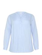 Kcmille Blouse Blue Kaffe Curve