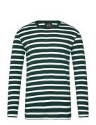 Trio Rib Tobias Tee Ls Green Mads Nørgaard