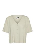 Vmmmymilo 2/4 V-Neck Shirt Wvn Ga Cream Vero Moda Maternity